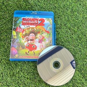 💿 3/$25 💿 Cloudy with a chance of Meatballs 2, BLU-RAY +DVD Columbia Pictures